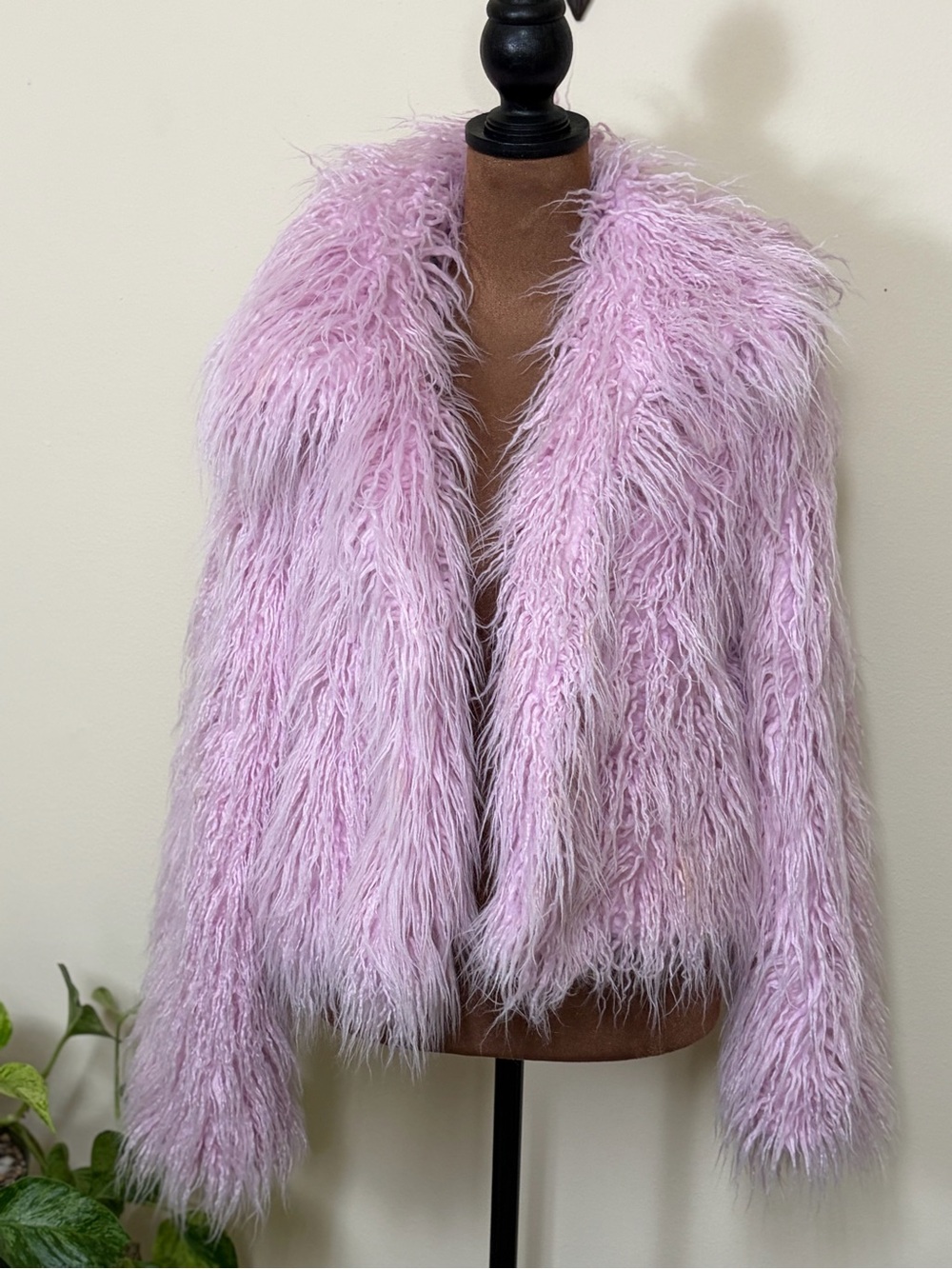 Forever 21 Lavender Pink Faux Fur Teddy Jacket
